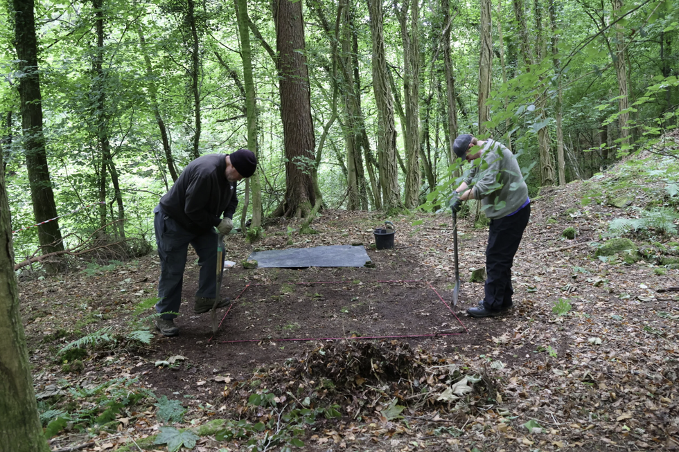 Archaeological dig site