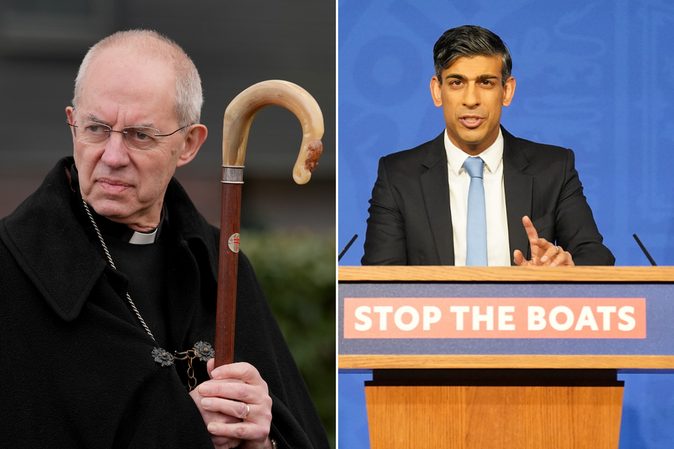 Archbishop of Canterbury Justin Welby and Rishi Sunak