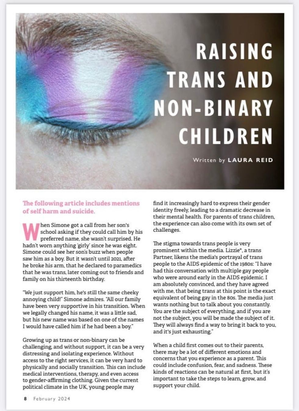 Article in Identity magazine