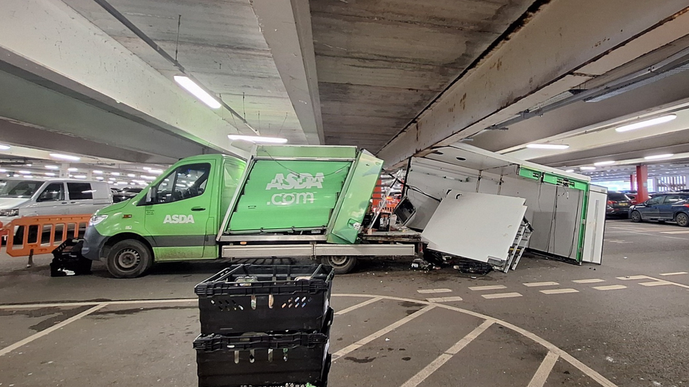 Asda van in Yate