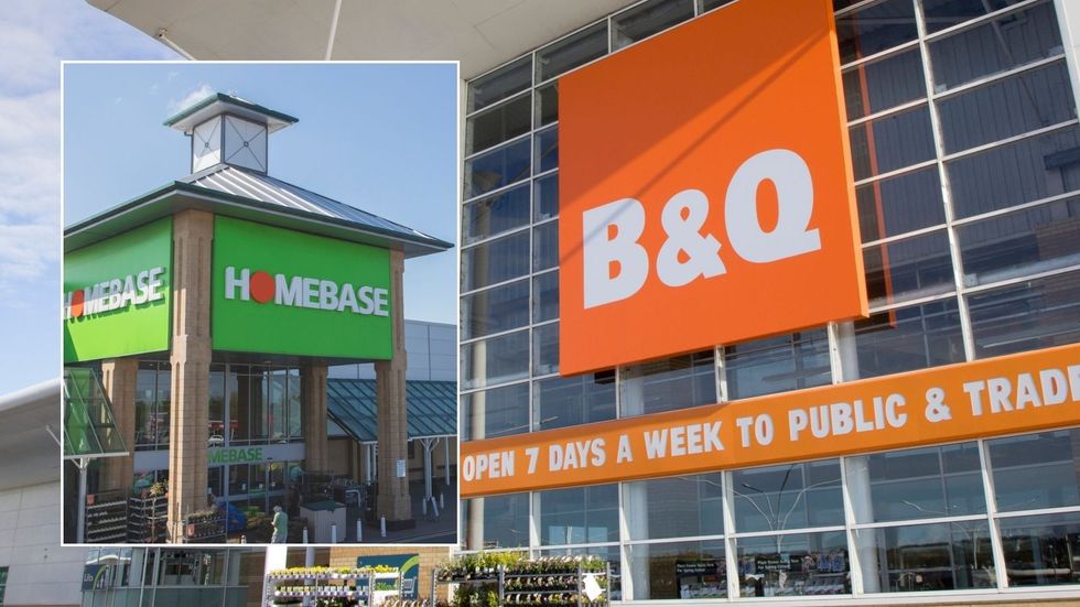 B&Q and Homebase stores