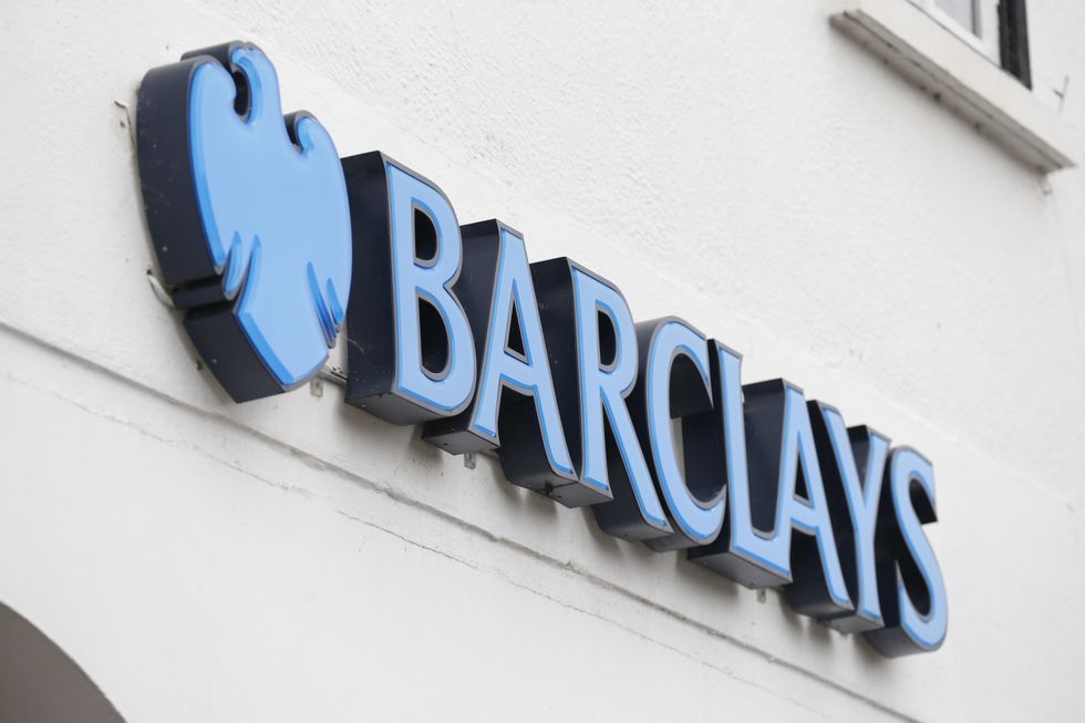 Barclays logo outside bank branch