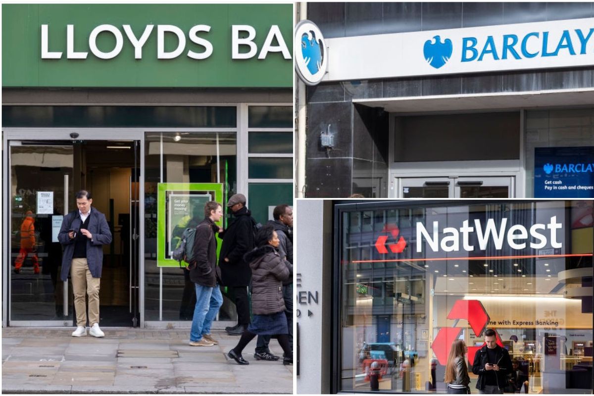 Barclays, NatWest and Lloyds Bank branches 