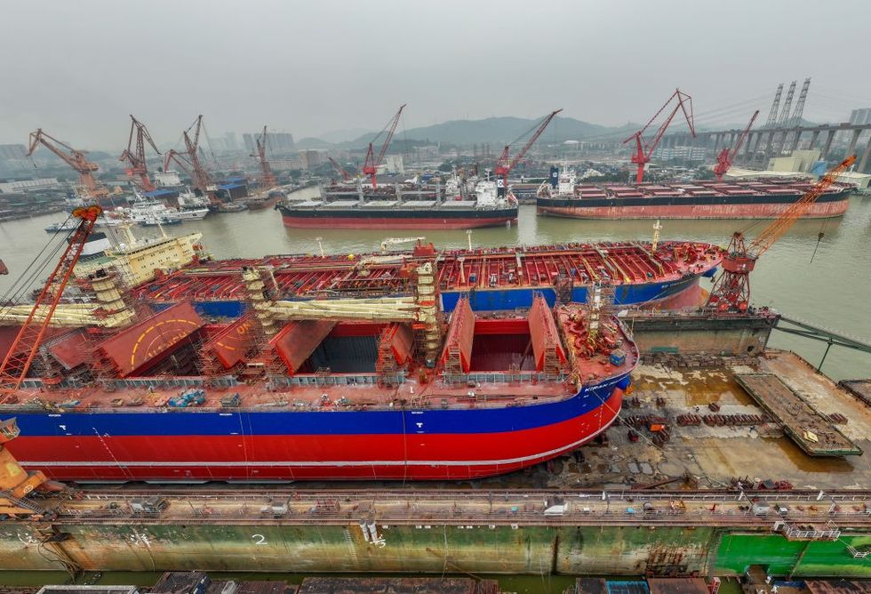 Barges in Guangzhou