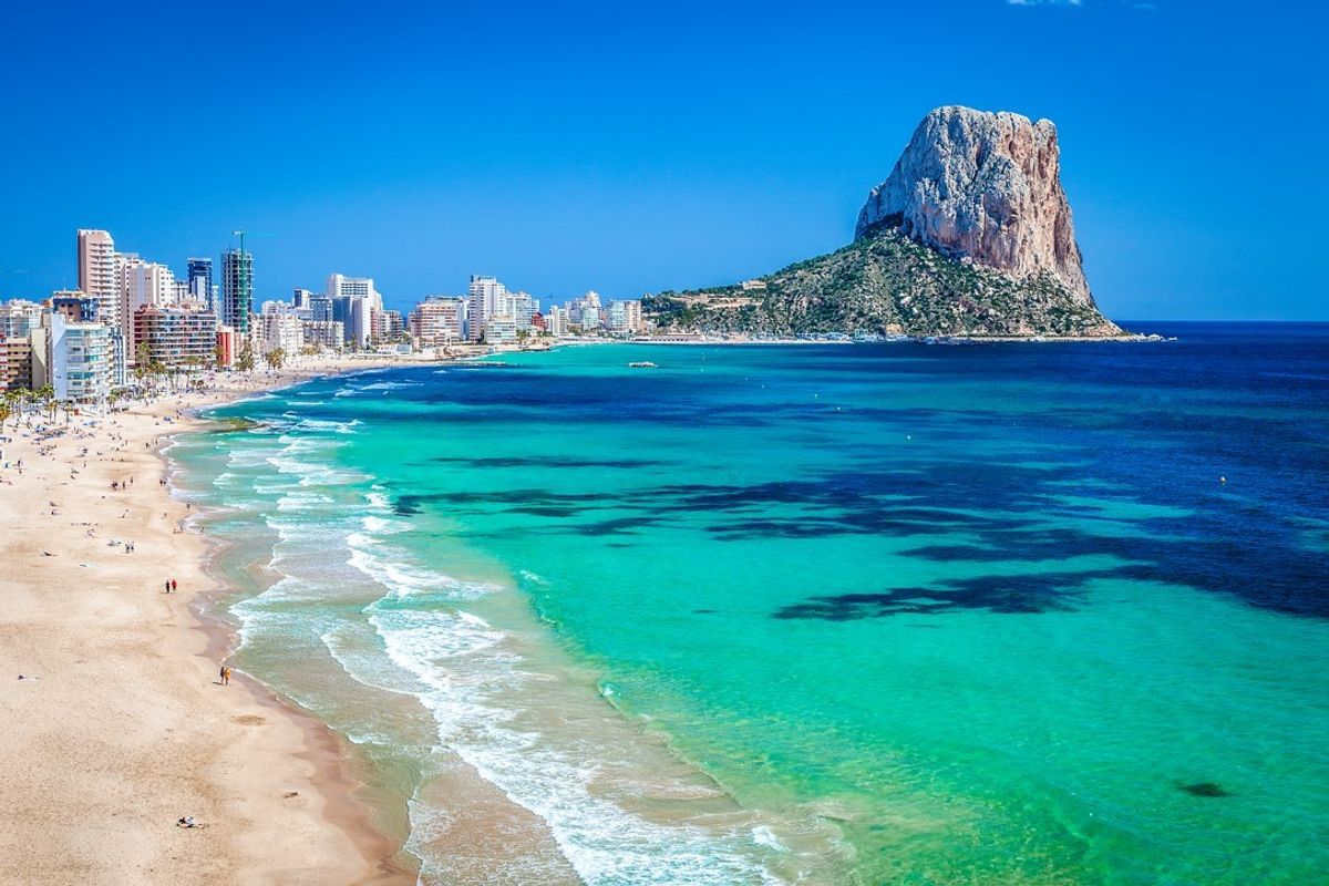 Beach and sea in Spain