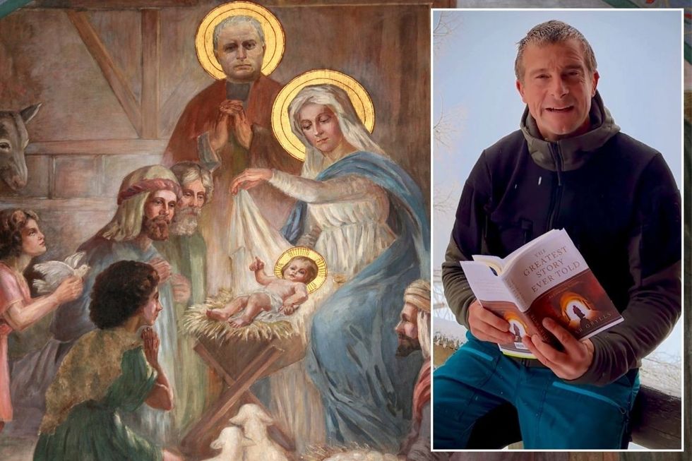 Bear Grylls blasted after 'nonsense' Christmas reading labels Jesus as a 'Palestinian refugee'