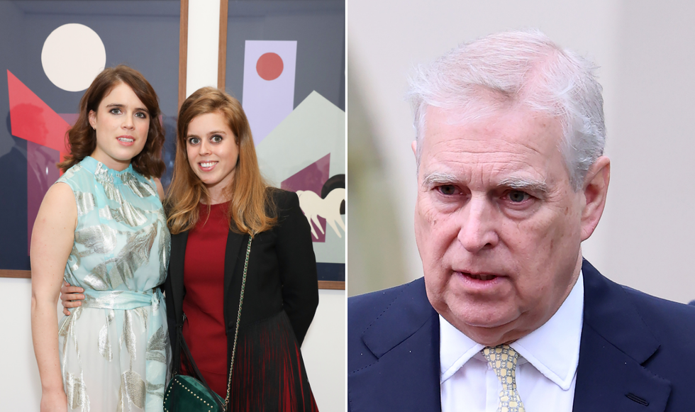 Beatrice, Eugenie and Prince Andrew