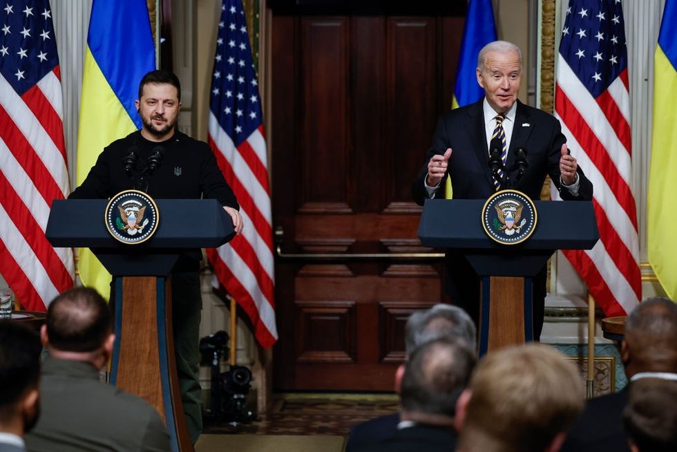 Biden and Zelensky