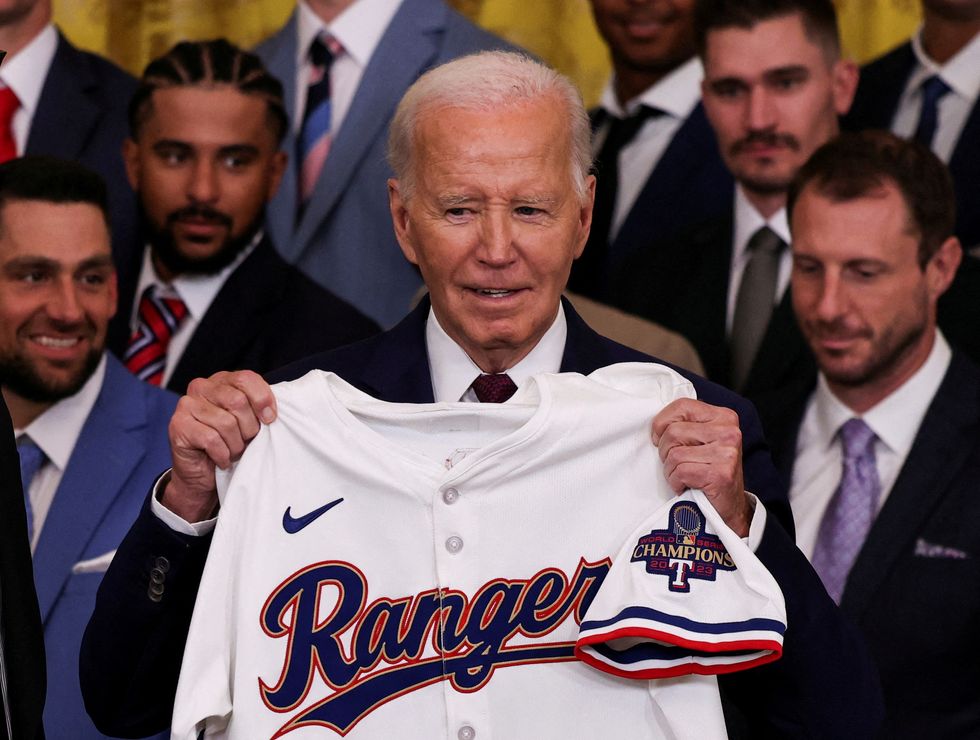 Biden with jersey