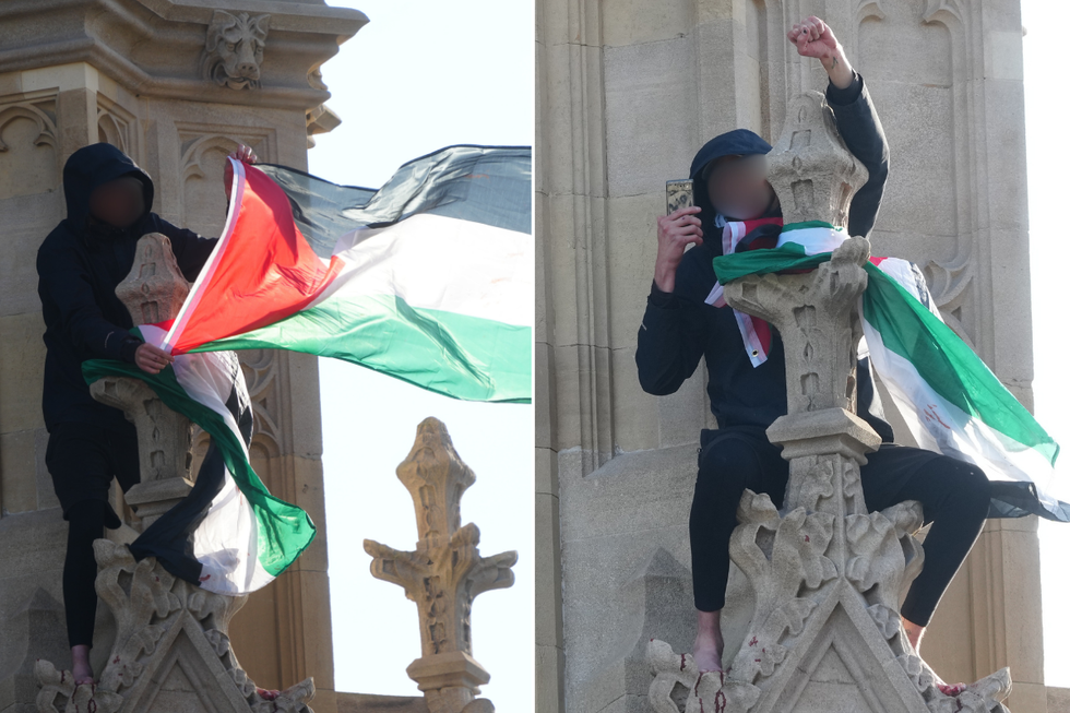 Big Ben pro-Palestine protester