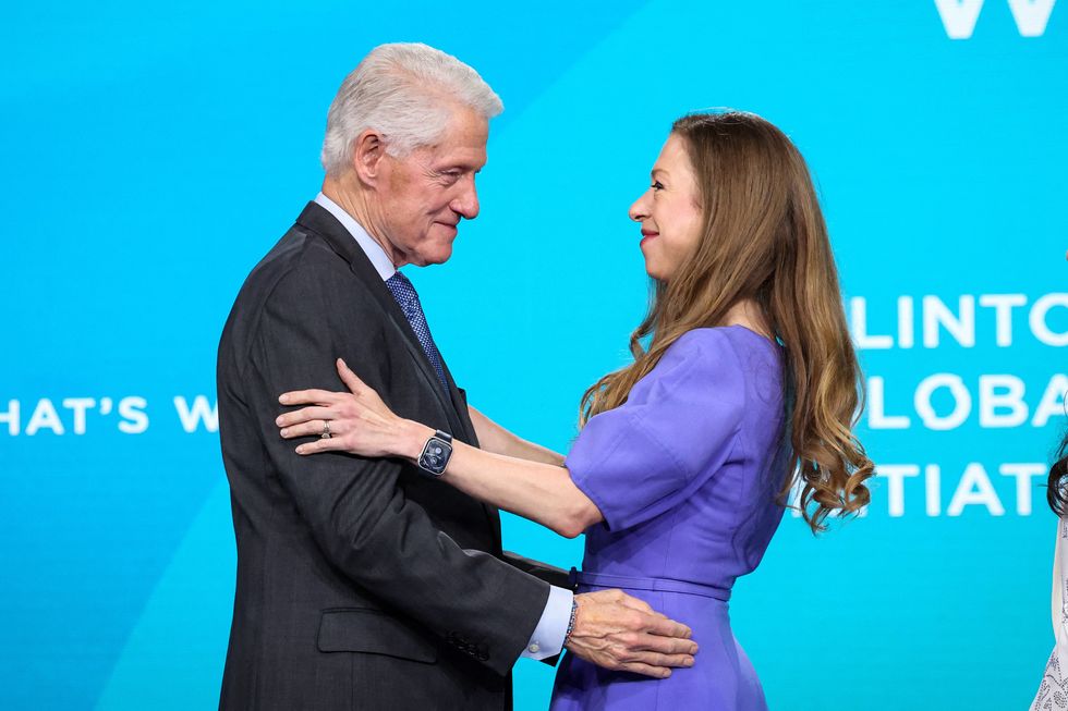 Bill Clinton and Chelsea Clinton