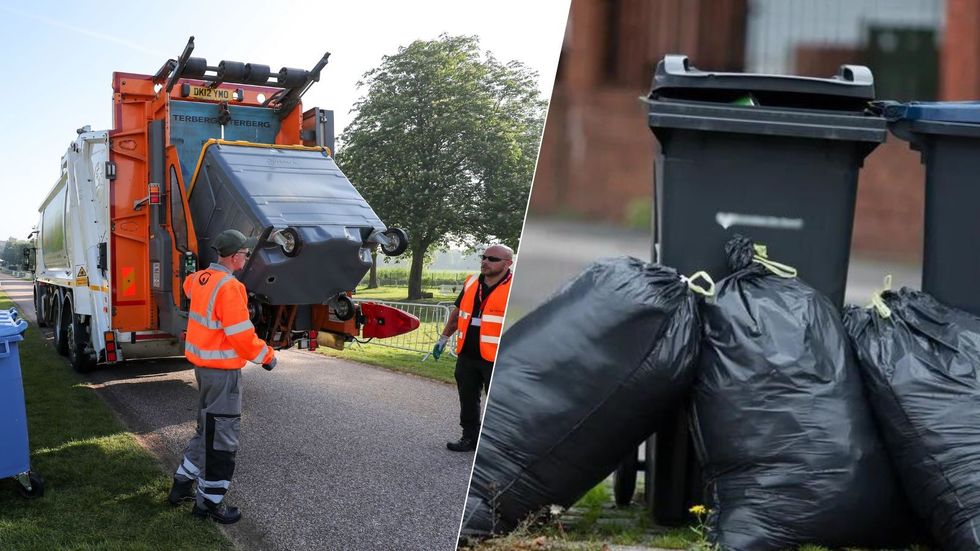 Bins and bin lorry