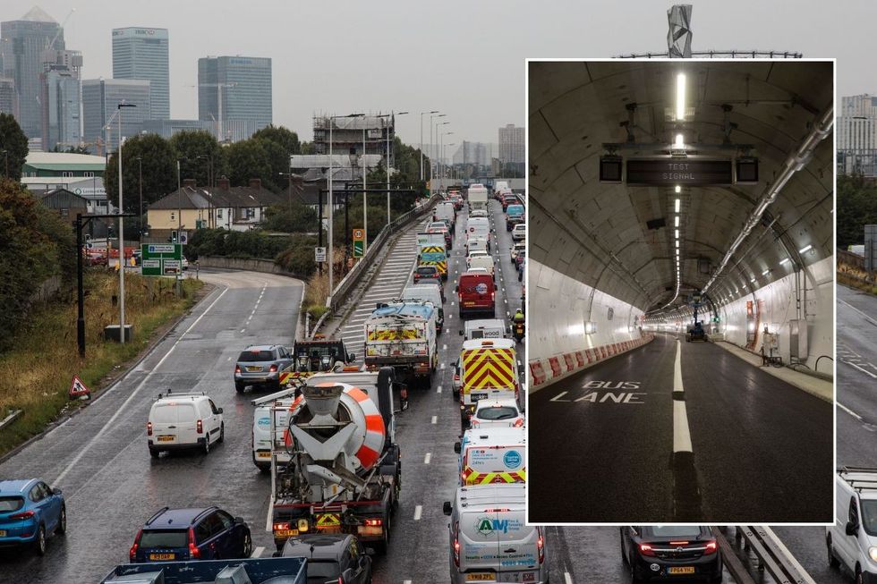 Blackwall and Silvertown tunnels in London