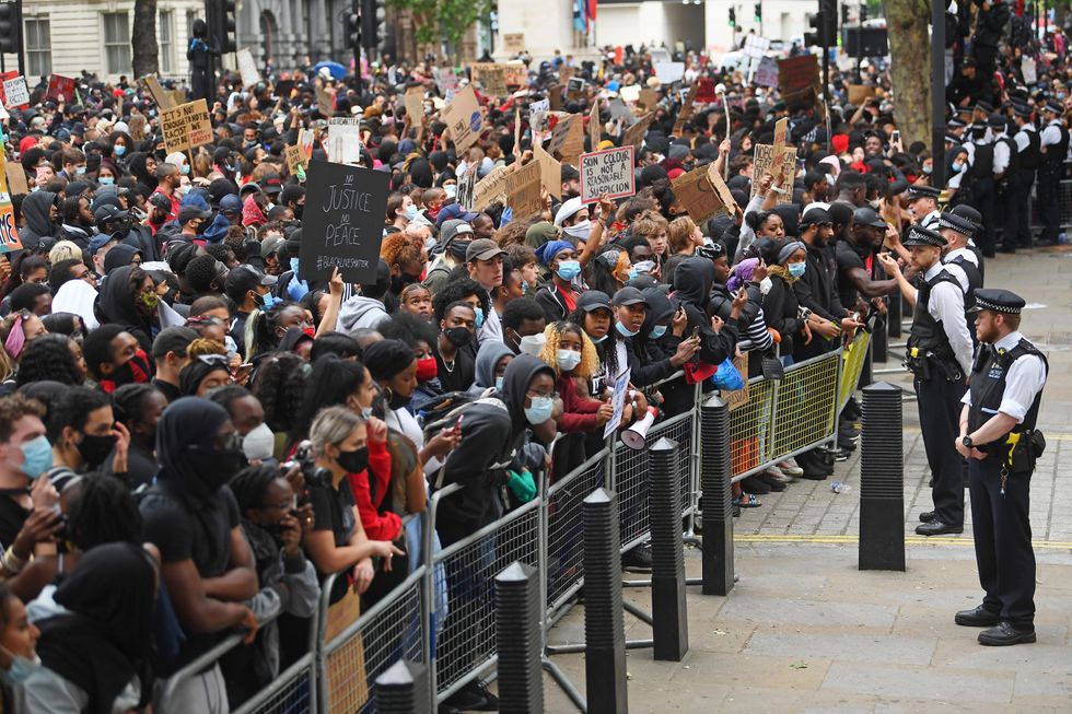 BLM protests outside Downing Street