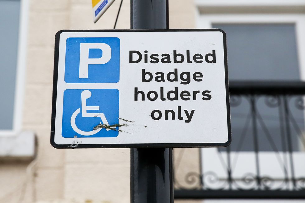 Blue Badge parking sign