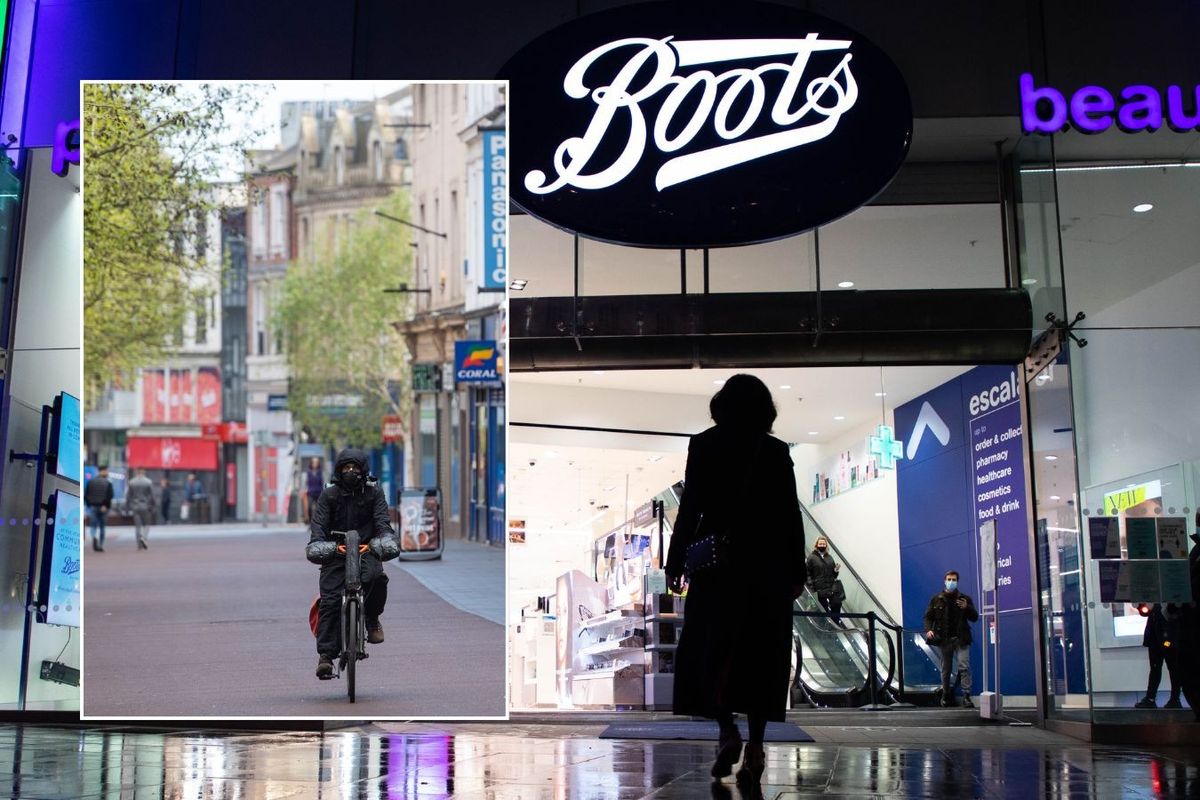 Boots store and UK high street 