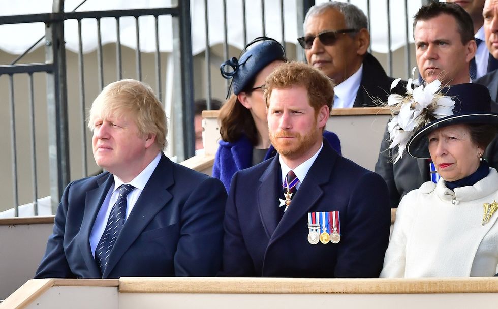 Boris Johnson and Prince Harry