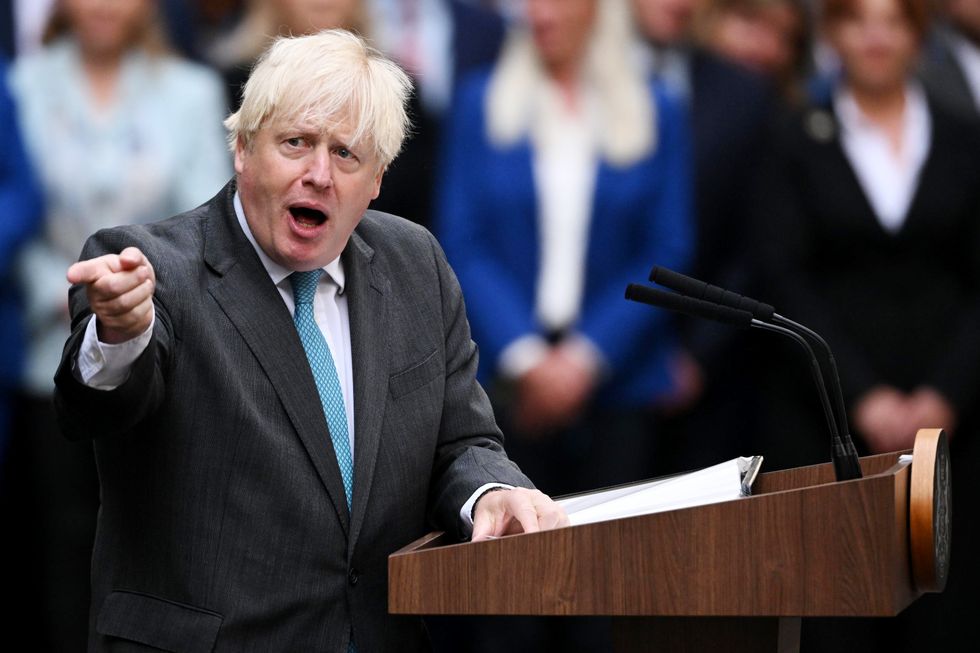 Boris Johnson has hinted about making a comeback since leaving No10