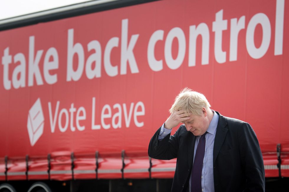 Boris Johnson on the Vote Leave campaign