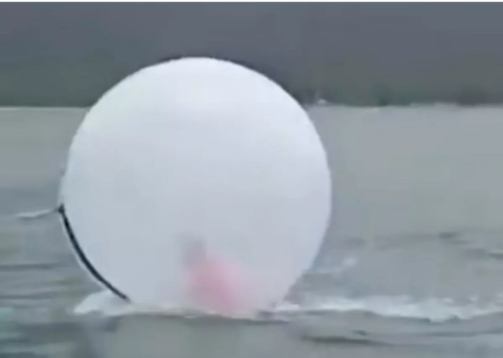 Boy found in inflatable bubble adrift at sea