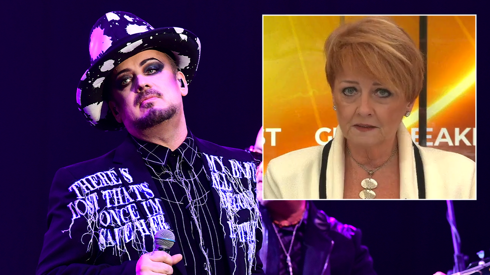 Boy George and Anne Diamond