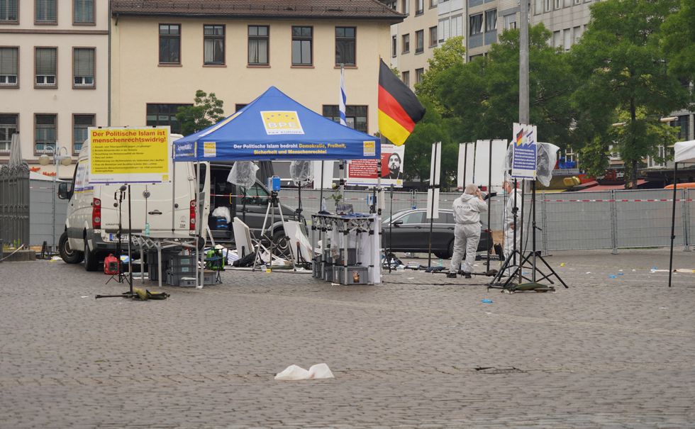 BPE tent in Mannheim