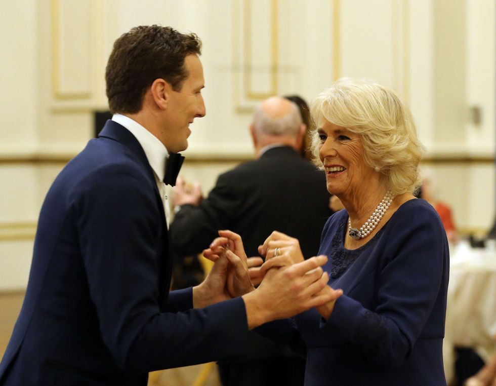 Brendan Cole and Queen Camilla