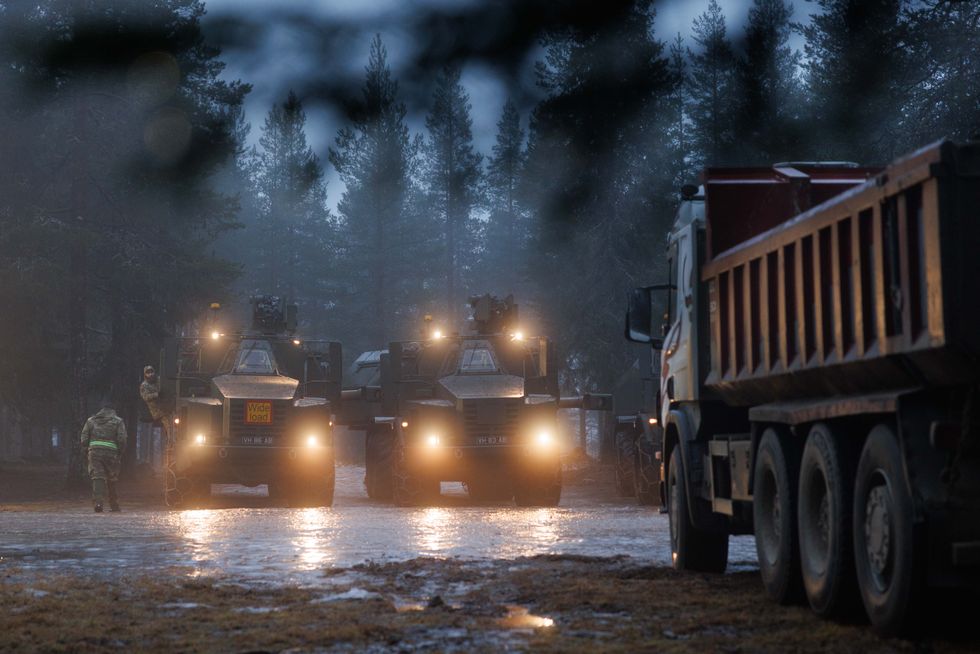 British military vehicles in Finland