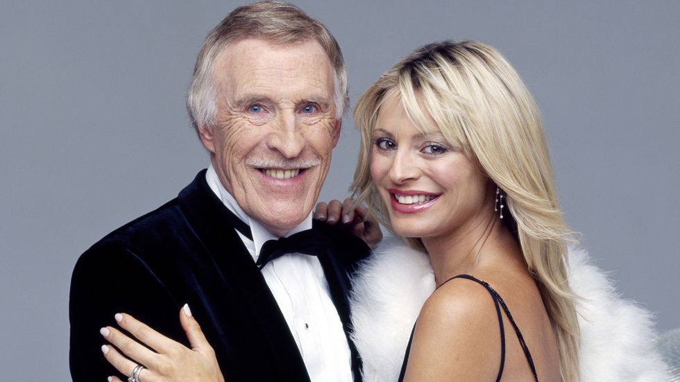 Bruce Forsyth and Tess Daly