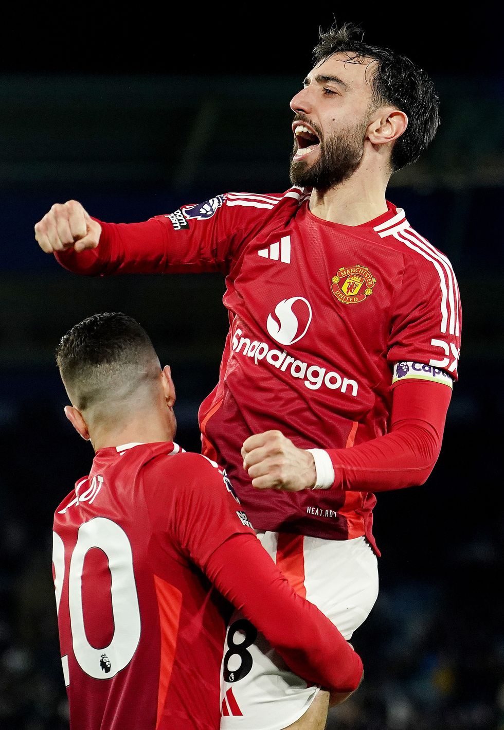 Bruno Fernandes Man United Leicester