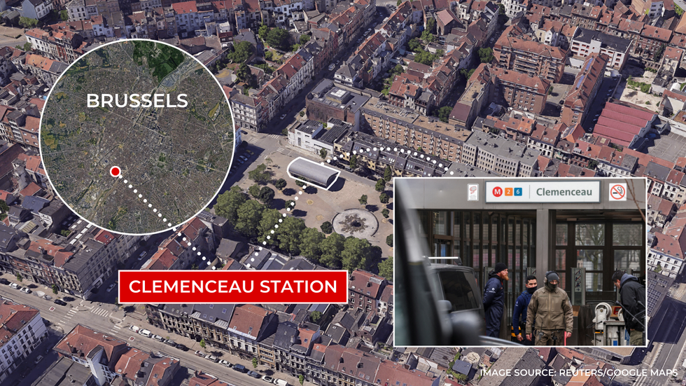 Brussels/Clemenceau station map