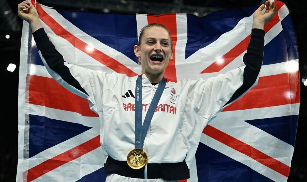 Bryony Page won gold in the women's trampoline