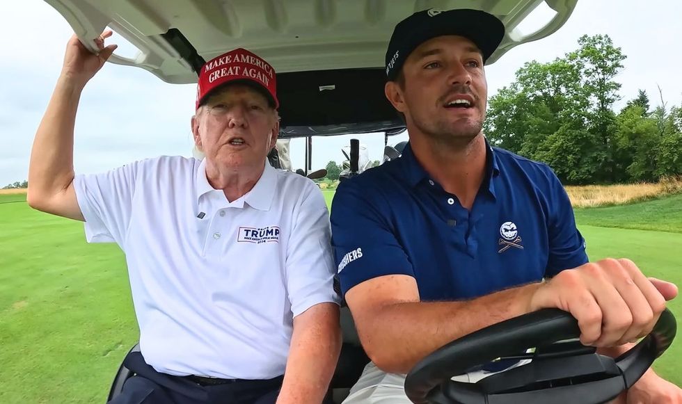 Bryson DeChambeau's video with Donald Trump has been watched over six million times