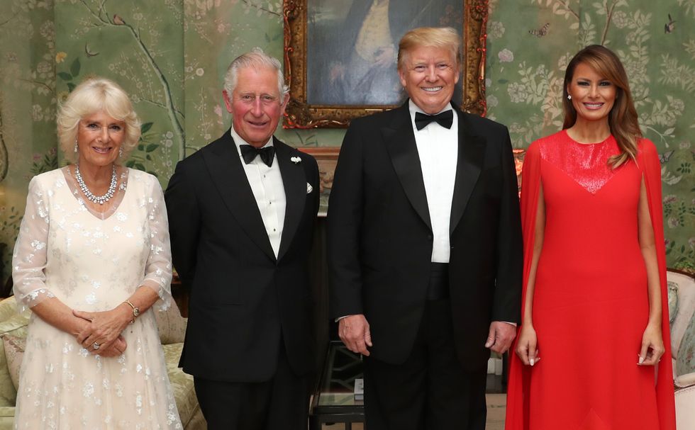 Camilla, Charles, Donald and Melania Trump