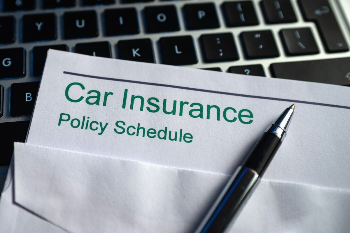 Car insurance policy schedule