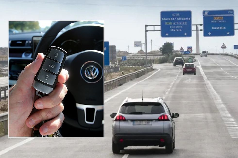 Car keys and driving in Spain