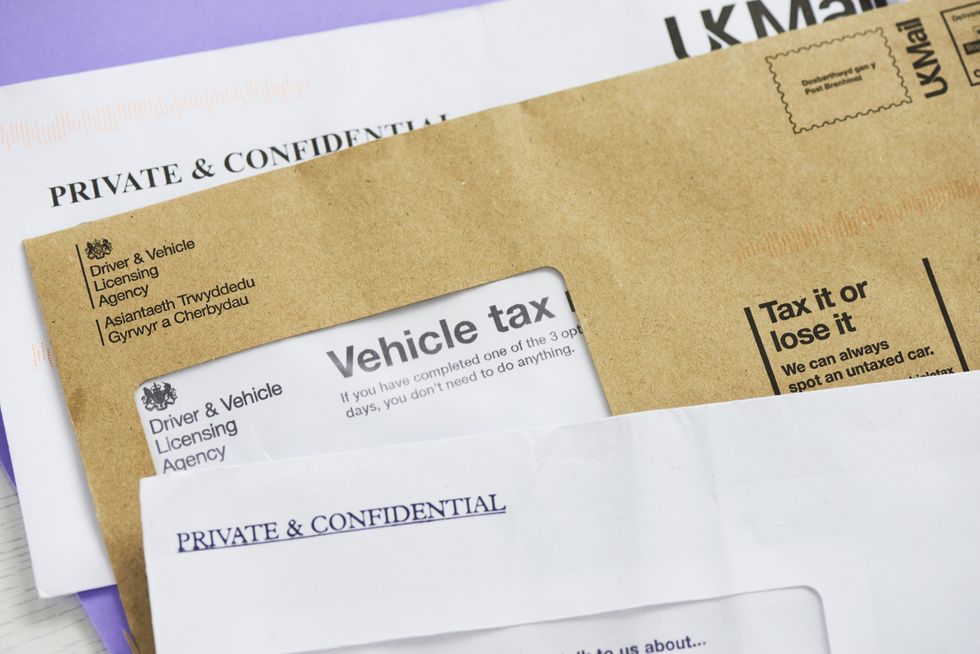 Car tax warning letter