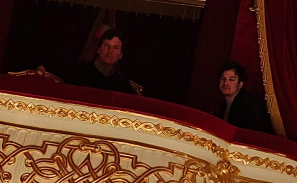 Carlson allegedly at the Bolshoi Theatre