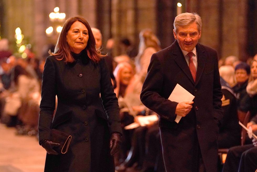 Carole Middleton and Michael Middleton