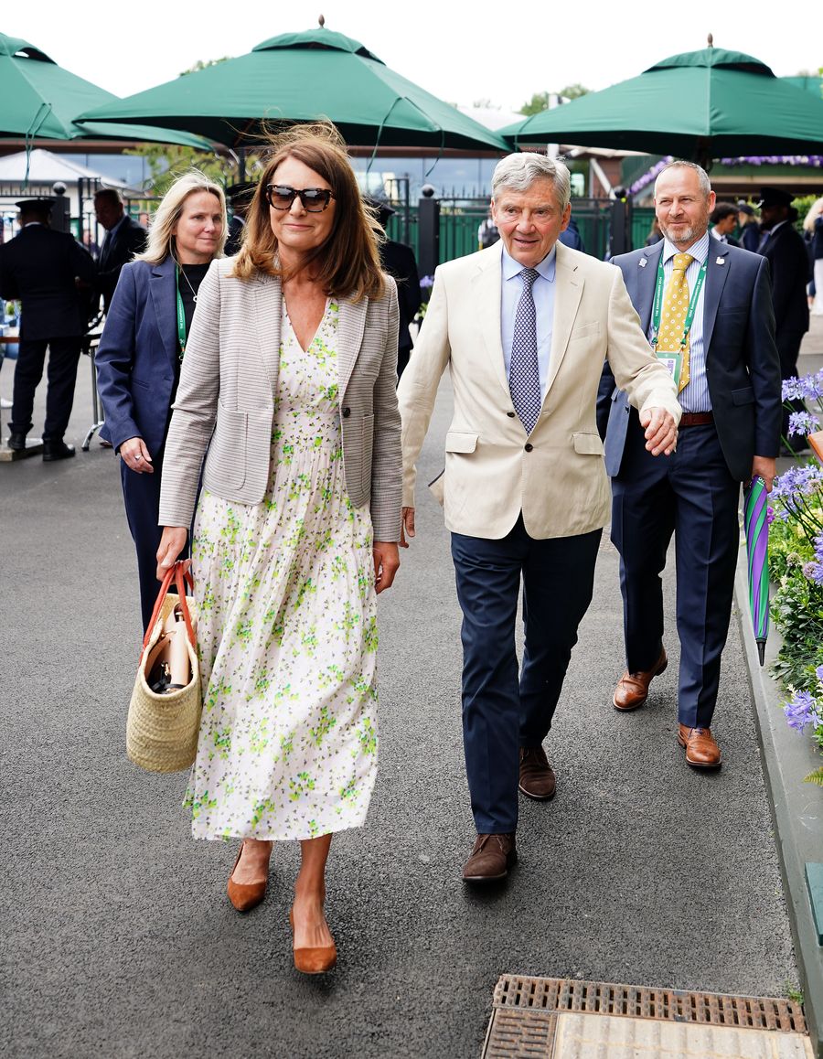 Carole Middleton and Michael Middleton