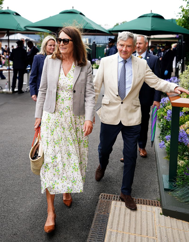 Carole Middleton and Michael Middleton