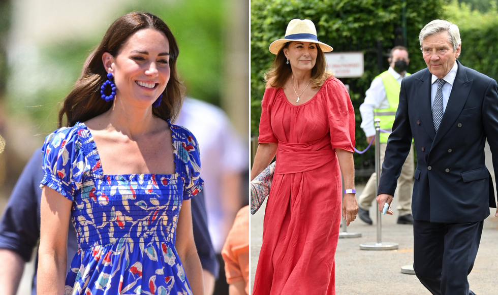 Carole Middleton, Michael Middleton and Princess Kate