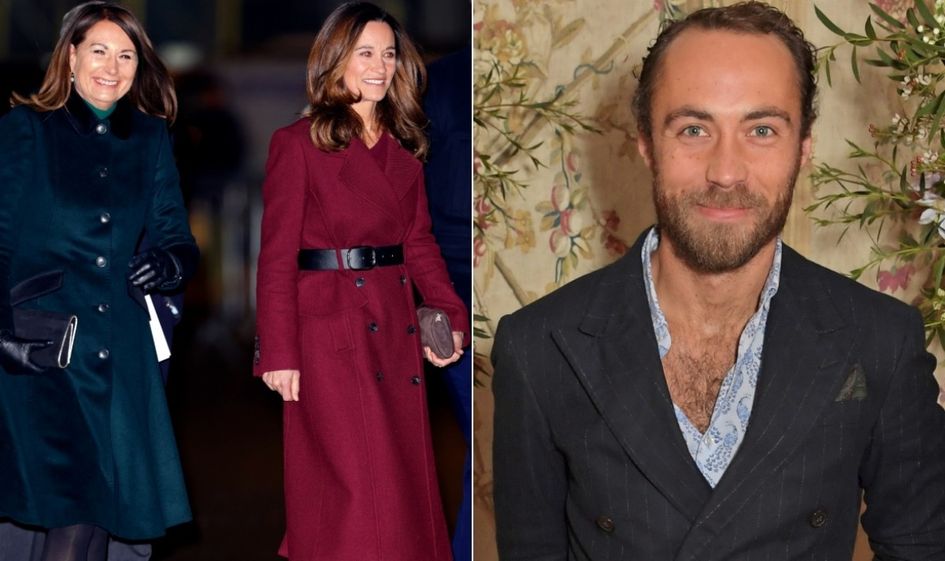 Carole Middleton, Pippa Middleton and James Middleton