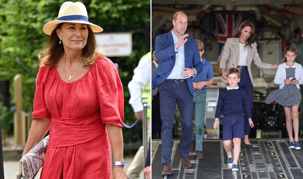 Carole Middleton, Princess Kate, Prince William, Prince George, Princess Charlotte and Prince Louis