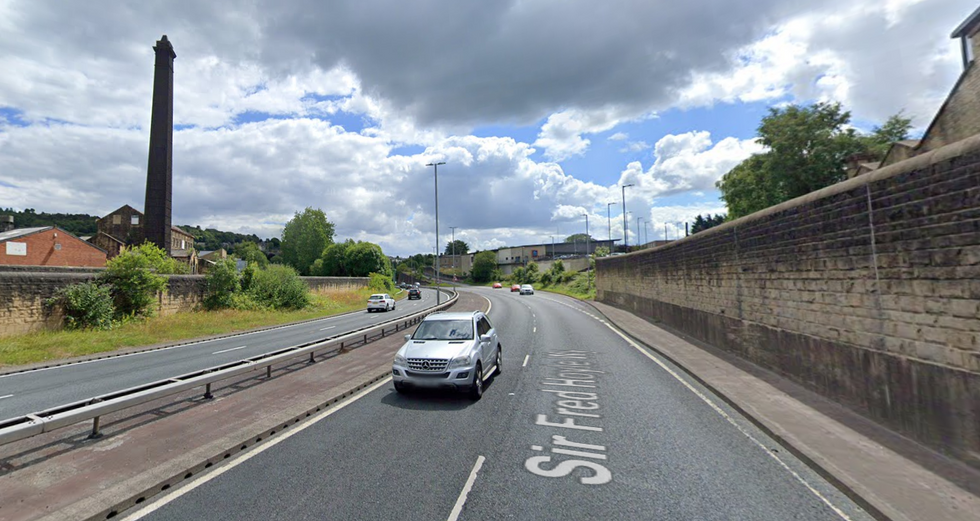 Cars driving along Sir Fred Hoyle Way