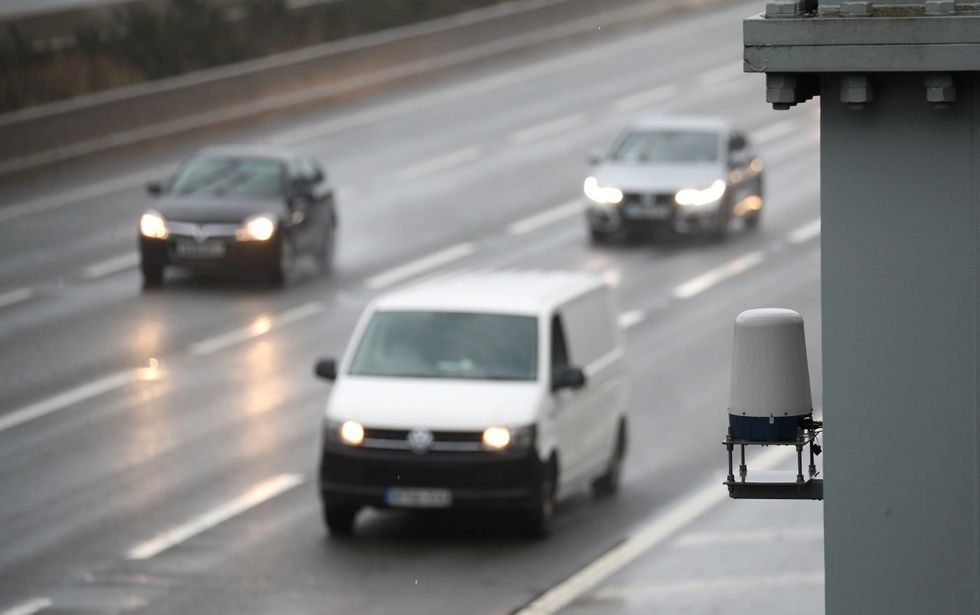 Cars travelling on a motorway