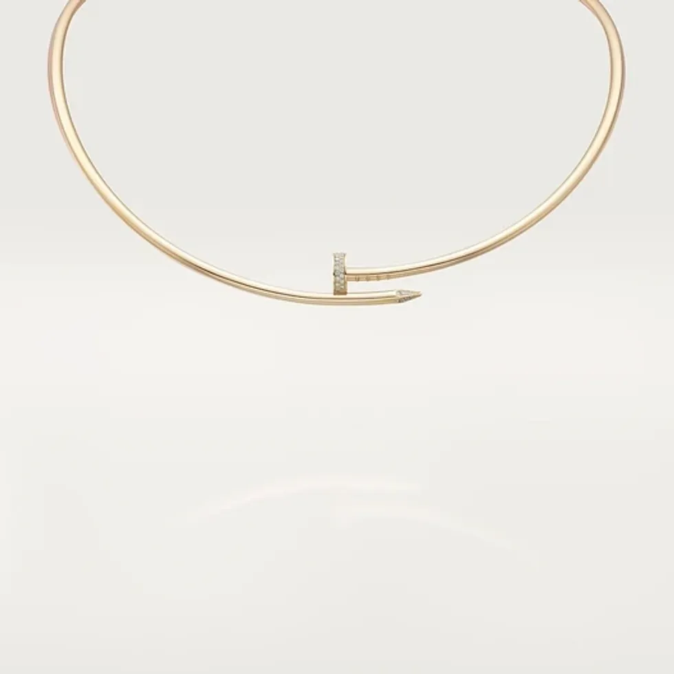 Cartier Juste Un Clou Necklace in Yellow Gold with Diamonds