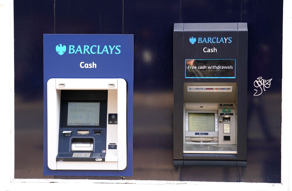 Cash machines at Barclays