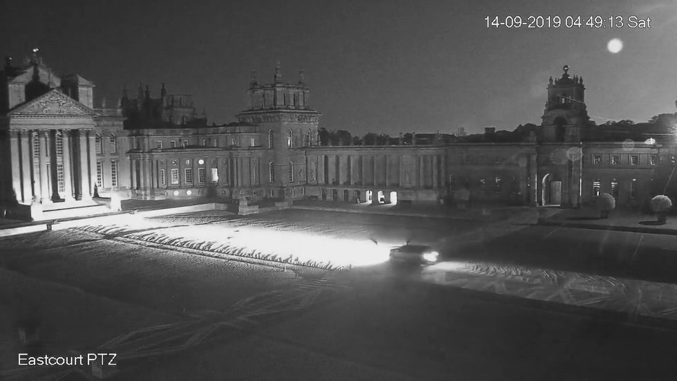 CCTV footage at Blenheim Palace on the night of the audacious raid