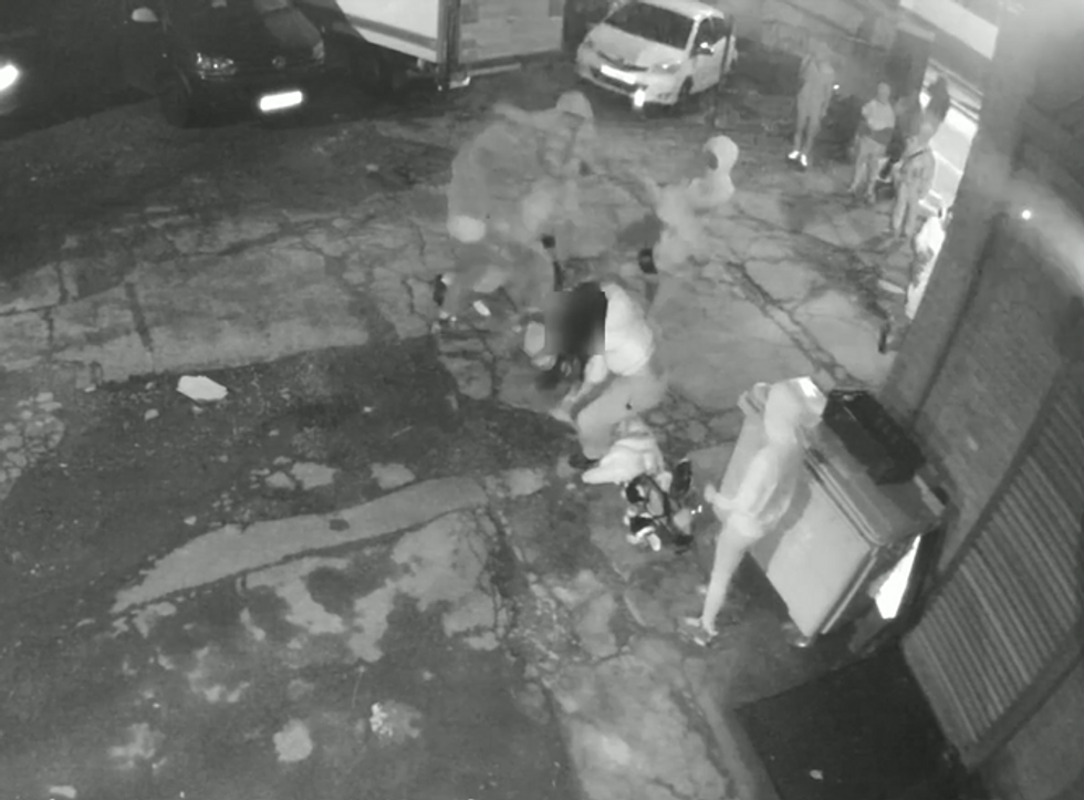 CCTV of attack